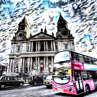 Buy canvas prints of St Paul's Cathedral London Art by David Pyatt