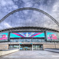 Buy canvas prints of Wembley Stadium Wembley Way by David Pyatt