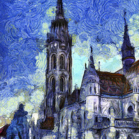 Buy canvas prints of The Church Vincent Van Gogh by David Pyatt