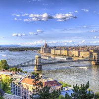 Buy canvas prints of Budapest Cityscape by David Pyatt