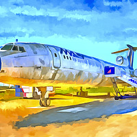 Buy canvas prints of Jet Aircraft Pop Art by David Pyatt