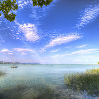 Buy canvas prints of Lake Balaton Hungary Summer by David Pyatt