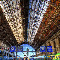 Buy canvas prints of Keleti Railway Station Budapest by David Pyatt