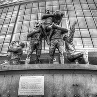 Buy canvas prints of Rugby League Legends Statue  by David Pyatt