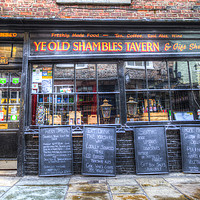 Buy canvas prints of Ye Old Shambles Tavern York by David Pyatt