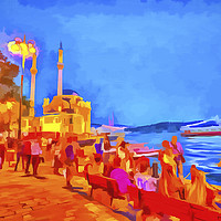Buy canvas prints of Istanbul Pop Art by David Pyatt