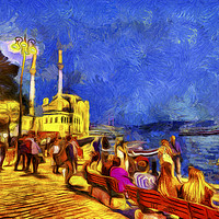 Buy canvas prints of Istanbul Van Gogh by David Pyatt