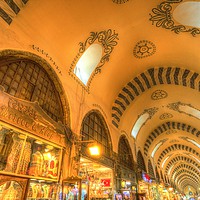 Buy canvas prints of The Spice Bazaar Istanbul by David Pyatt