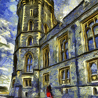 Buy canvas prints of Windsor Castle and Coldstream Guard Art by David Pyatt