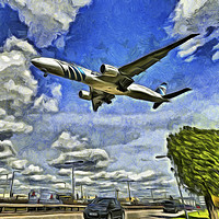 Buy canvas prints of Airliner Art by David Pyatt
