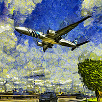 Buy canvas prints of Airliner Vincent Van Gogh by David Pyatt