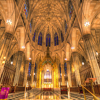 Buy canvas prints of St Patrick's Cathedral New York by David Pyatt