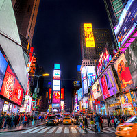 Buy canvas prints of Times Square New York by David Pyatt
