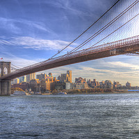 Buy canvas prints of Brooklyn Bridge New York by David Pyatt