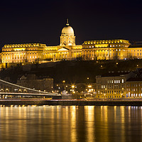 Buy canvas prints of Budapest At Nighttime  by David Pyatt