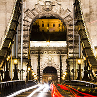 Buy canvas prints of Budapest Chain Bridge by David Pyatt