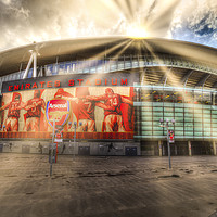 Buy canvas prints of  Emirates Stadium  by David Pyatt