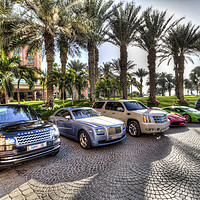 Buy canvas prints of Luxury Cars Dubai by David Pyatt