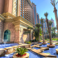 Buy canvas prints of Atlantis Palm Hotel Dubai by David Pyatt