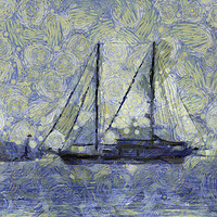 Buy canvas prints of The Ship Van Goth by David Pyatt
