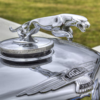 Buy canvas prints of Jaguar Car Classic Car by David Pyatt