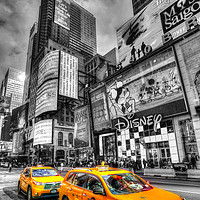 Buy canvas prints of New York Yellow Cab by David Pyatt