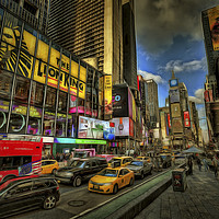 Buy canvas prints of New York Art Times Square by David Pyatt