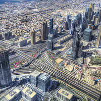 Buy canvas prints of Dubai Air Panorama by David Pyatt