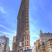 Buy canvas prints of Flatiron Building Manhattan  by David Pyatt