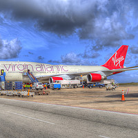 Buy canvas prints of Virgin Atlantic Boeing 747 by David Pyatt