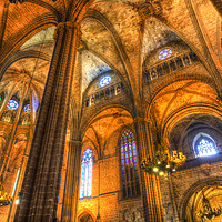 Buy canvas prints of Barcelona Cathedral by David Pyatt