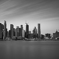 Buy canvas prints of Manhattan Skyline Panorama by David Pyatt