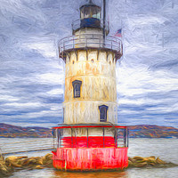 Buy canvas prints of Sleepy Hollow Lighthouse Art by David Pyatt