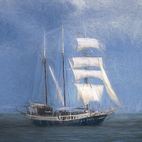 Buy canvas prints of Atlantis Sailing Ship Turner Storms by David Pyatt