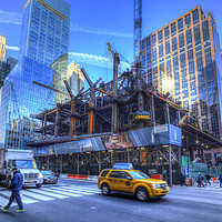 Buy canvas prints of  Construction New York by David Pyatt