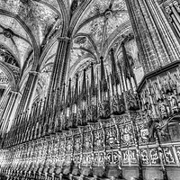 Buy canvas prints of Choir Barcelona Cathedral  by David Pyatt
