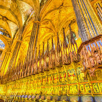 Buy canvas prints of Barcelona Cathedral Art by David Pyatt