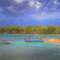 Buy canvas prints of Caribbean Island Art  by David Pyatt