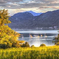 Buy canvas prints of Lake Mondsee Austria  by David Pyatt