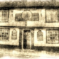 Buy canvas prints of Coopers Arms Pub Rochester  by David Pyatt