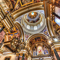 Buy canvas prints of St Paul's Cathedral Mdina Malta by David Pyatt