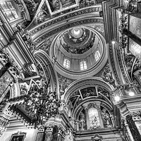 Buy canvas prints of St Paul's Cathedral Mdina  by David Pyatt
