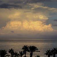 Buy canvas prints of Mediterranean Storm Approaches  by David Pyatt