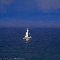 Buy canvas prints of Mediterranean Yacht Art by David Pyatt