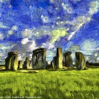 Buy canvas prints of Stonehenge Art by David Pyatt