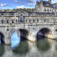 Buy canvas prints of Pulteney Bridge  by David Pyatt