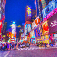 Buy canvas prints of Art Of Times Square by David Pyatt