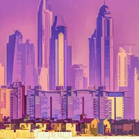 Buy canvas prints of Architecture Of Dubai Art by David Pyatt