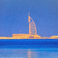 Buy canvas prints of Burj AL Arab Dubai Art by David Pyatt