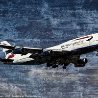 Buy canvas prints of Boeing 747 Weathered Metal      by David Pyatt